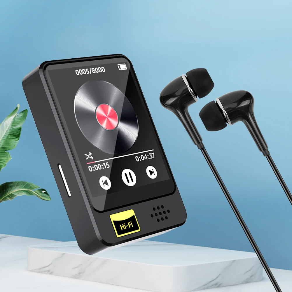 Full Touch Screen MP3/MP4 Player – Bluetooth 5.2 with 3.5mm Earphone (8/16/32/64GB